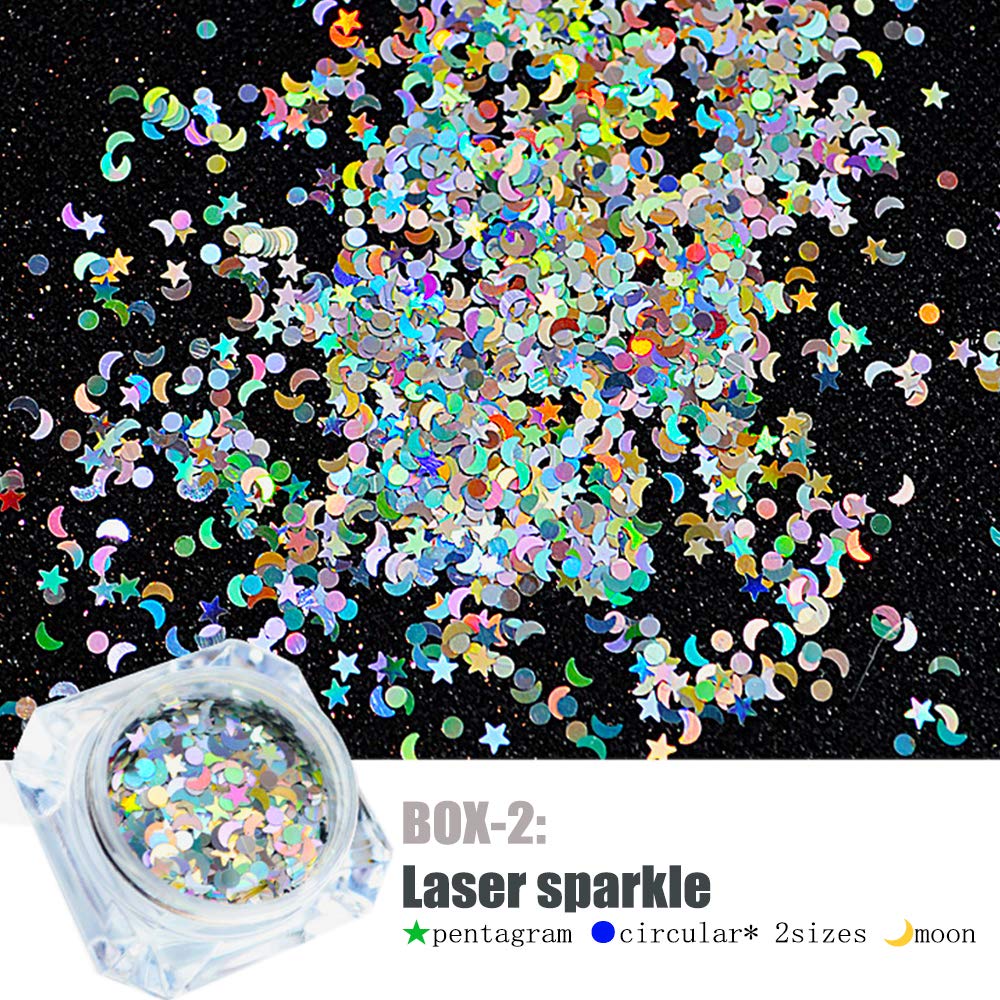 Hollow Out Gold Nail Glitter Sequins Snow Flakes Mixed Design Decorations for Nail Arts Pillette Nail Accessories-Beauty Zone Nail Supply