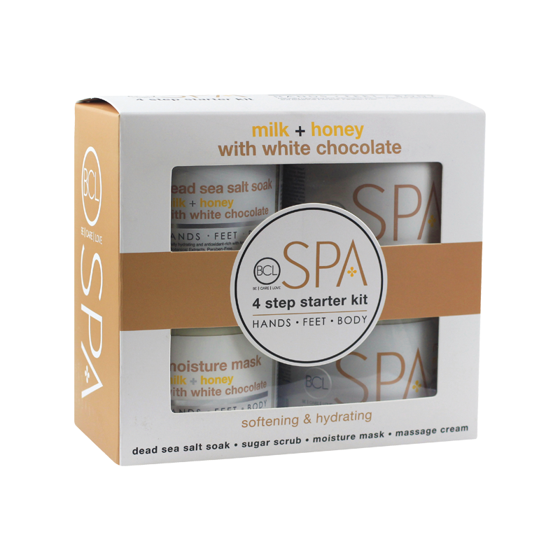 BCL SPA Milk + Honey with White Chocolate 4 Step Starter Kit 16oz-Beauty Zone Nail Supply