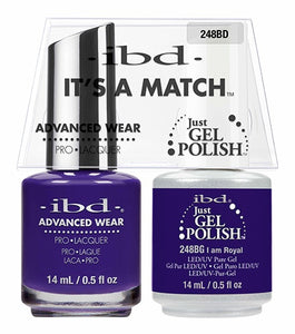 ibd Advanced Wear Color Duo I am Royal 1 PK-Beauty Zone Nail Supply