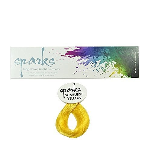 Sparks Long Lasting Bright Hair Color, Sunburst Yellow 3 oz-Beauty Zone Nail Supply
