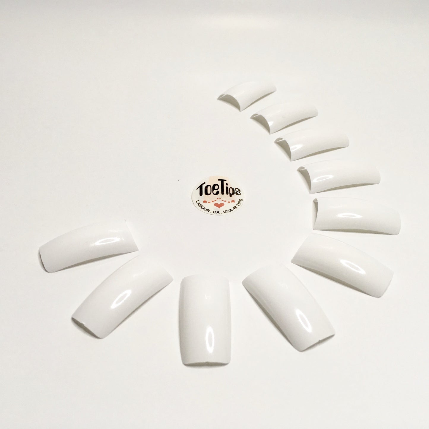 All Lamour TOE TIP WHITE Bag 50 Tips #489
