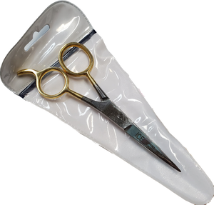 Barber Scissor 5 1/2 Gold Handle-Beauty Zone Nail Supply