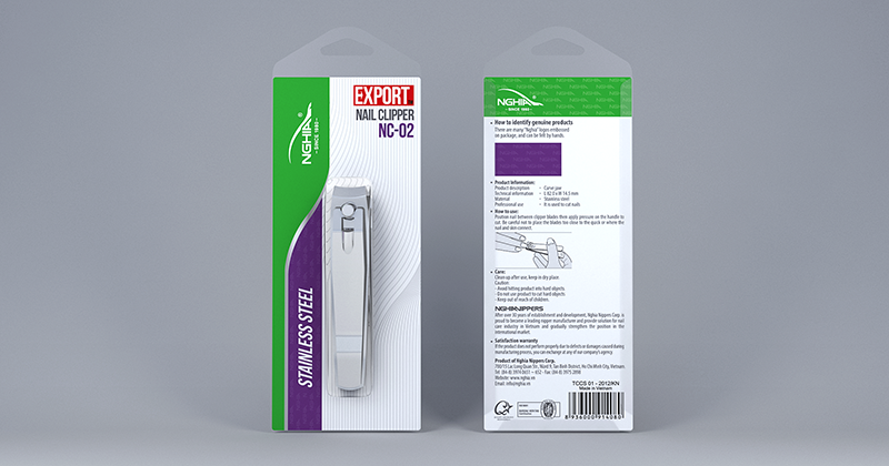 Nghia Nail Clipper Stainless Steel Curved B 902
