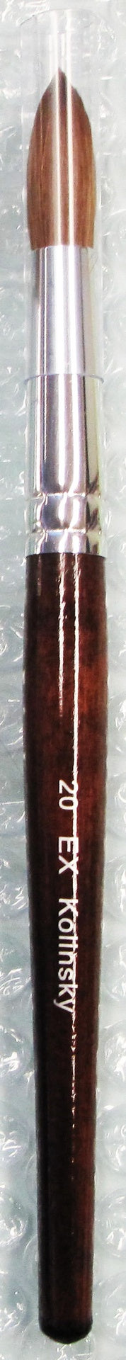 Ex acrylic nail brush kolinsky size 20 - BeautyzoneNailSupply