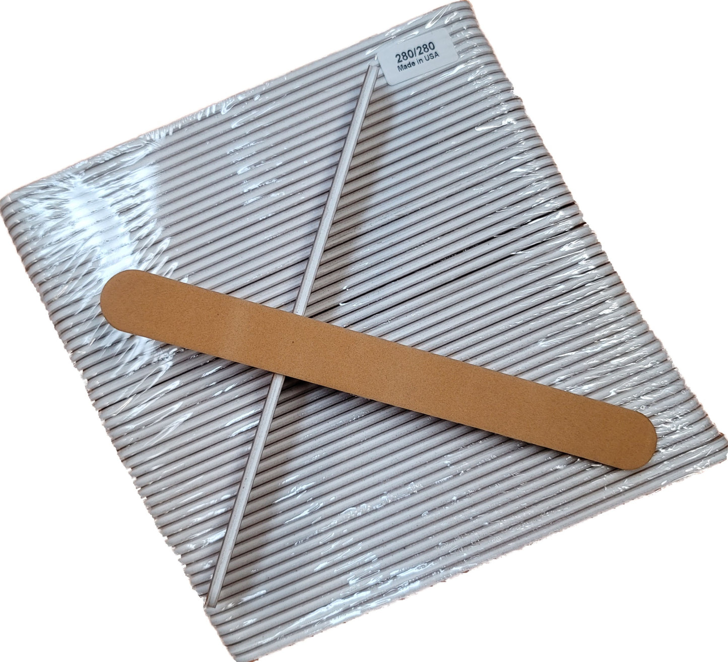Monika Nail File 7" 280/280 Mylar 50 pcs #F083-Beauty Zone Nail Supply