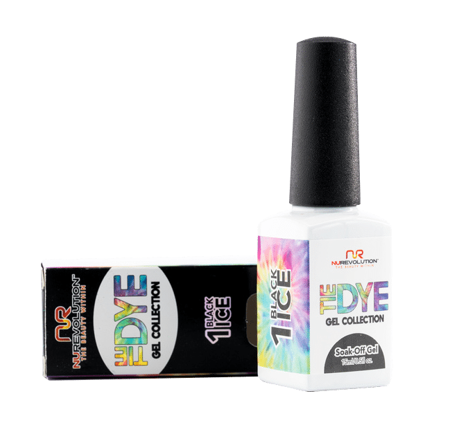 Nurevolution Tiedye Gel #01 Black Ice 15ml-Beauty Zone Nail Supply