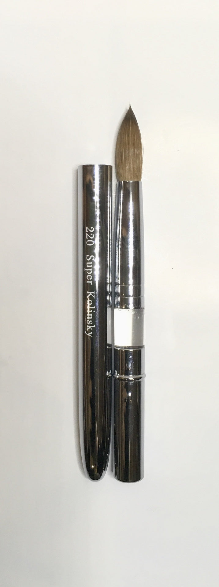 Super Silver Kolinsky 220 Size 20-Beauty Zone Nail Supply
