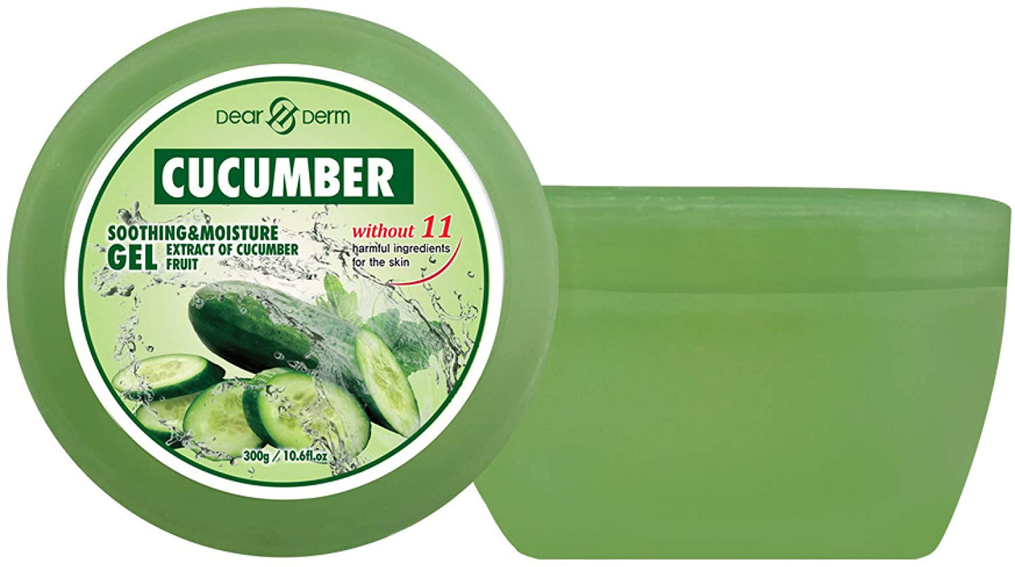 DEARDERM CUCUMBER SOOTHING & MOISTURE GEL 300G / 10.6 FL. OZ-Beauty Zone Nail Supply