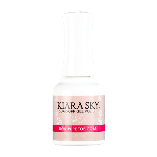 Kiara Sky Gel Rub On Non-Wipe Top Coat 0.5Oz / 15Ml-Beauty Zone Nail Supply