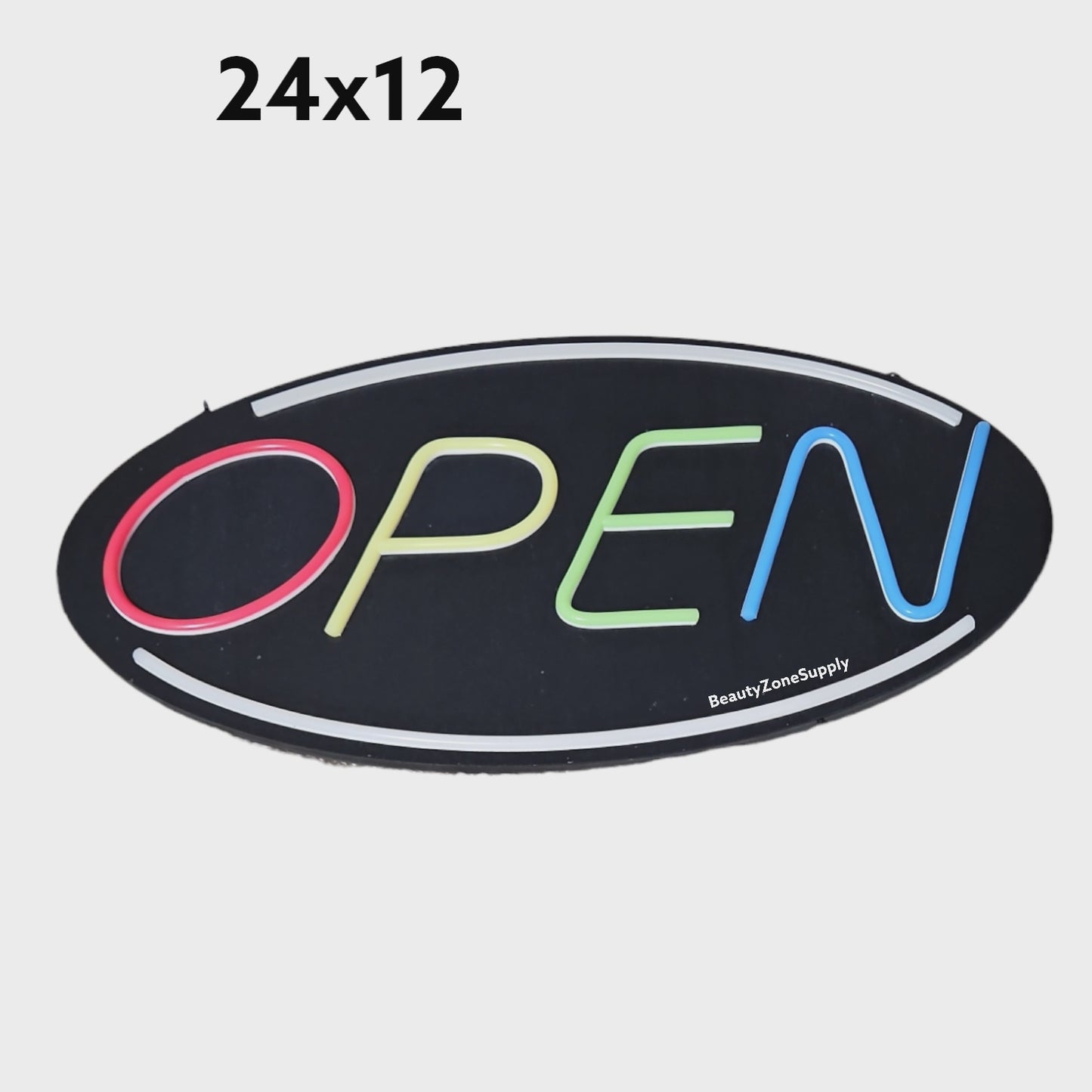 Business Sign Neon Open Sign 24x12 in OP2412