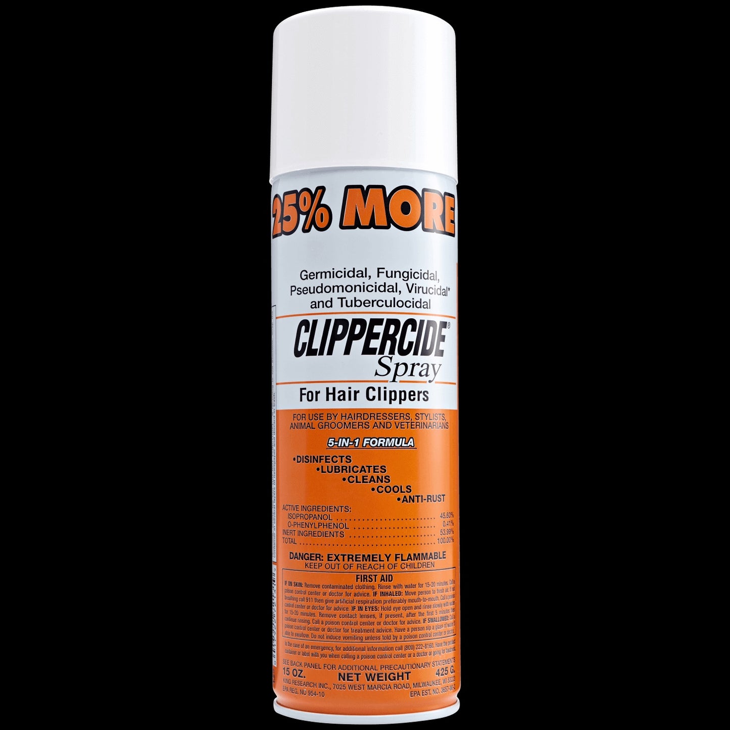 Clippercide Spray For Hair Clippers 12 Oz