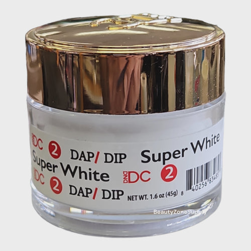 DC DND Dap Dip Powder & Acrylic powder 2 oz Super White 2