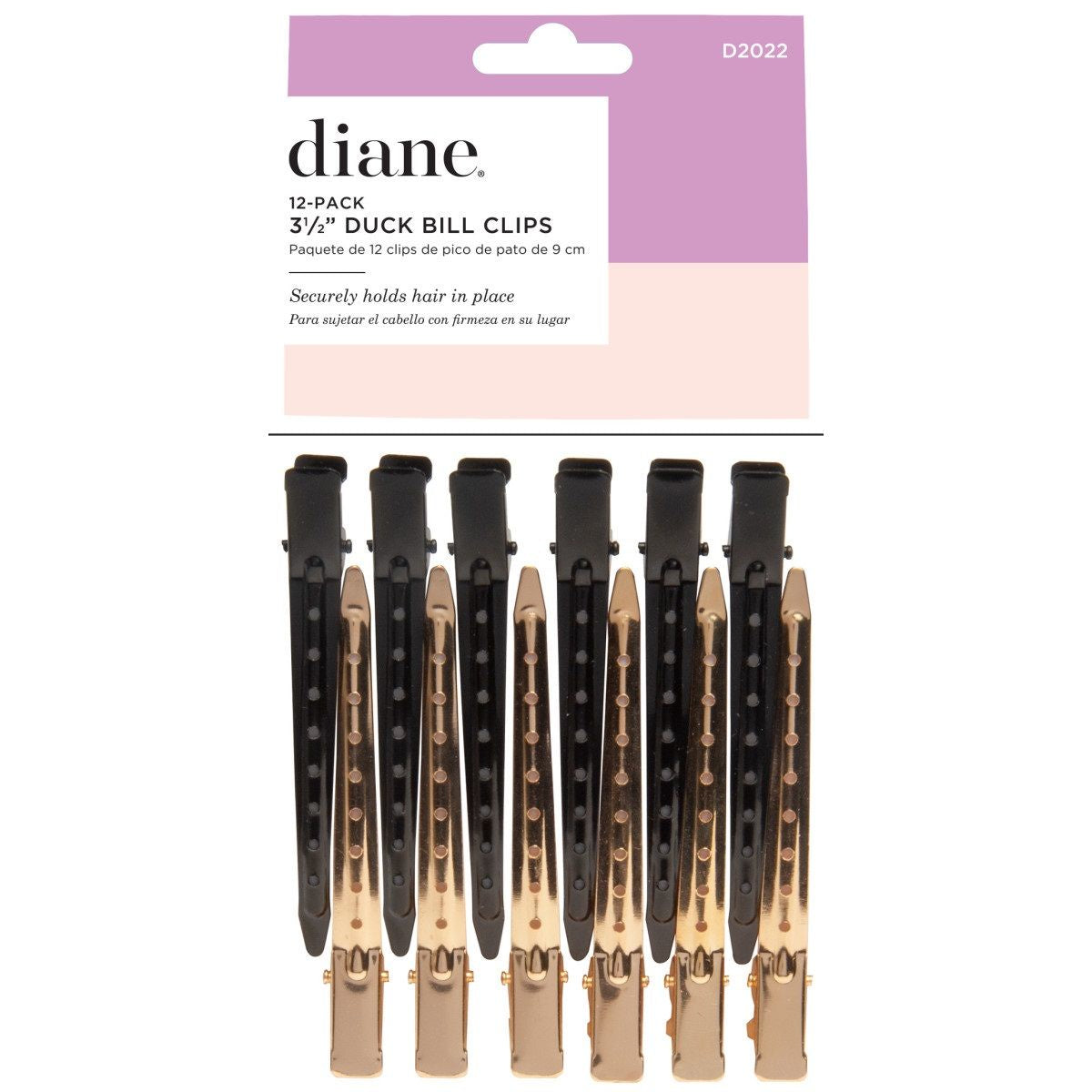 Diane Duck Bill Clips 3.5" 12 Pack #D2022