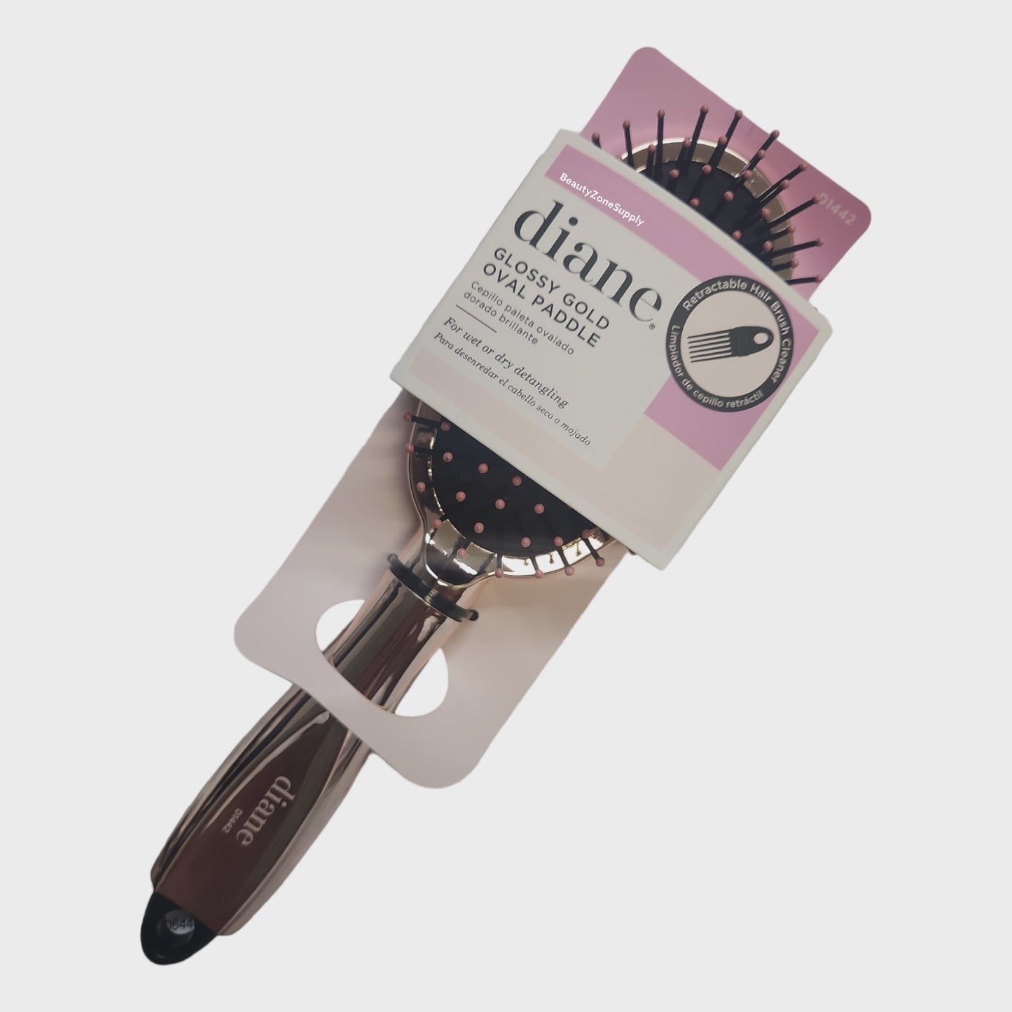 Diane Glossy Gold Oval Paddle Brush D1442