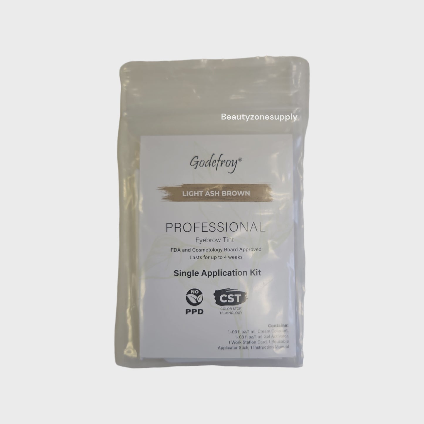 Godefroy 28 Day Mascara Single Light Ask Brown 0.3 fl. oz/ 1mL