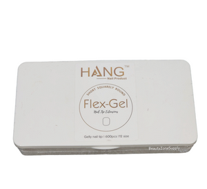 Hang Gel x Tips Square Short 900 ct / 12 Size