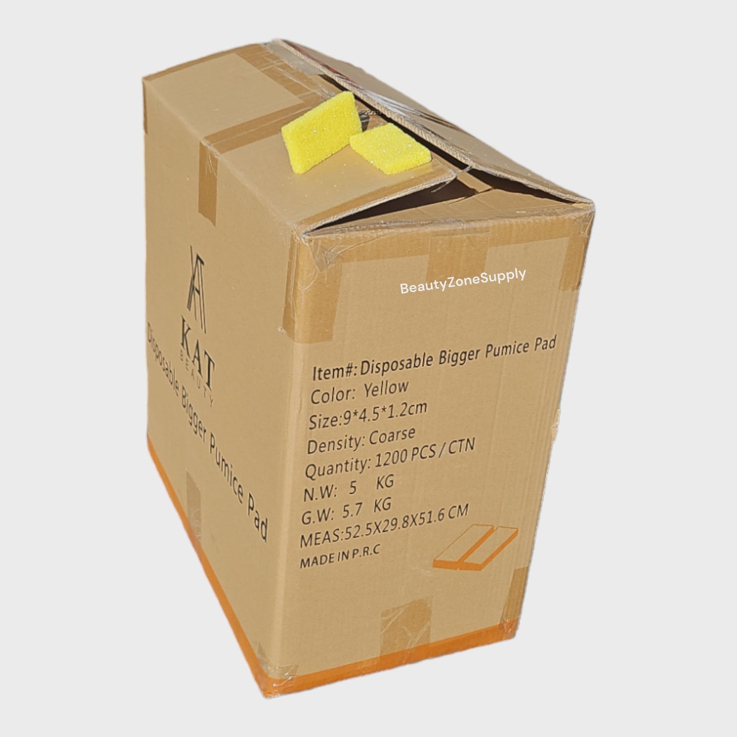 KAT Beauty Disposable Bigger Pumice Pad 1200PCS #KAT01