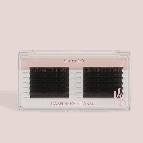 Kiara Sky Lash Extensions Cashmere Classic Thickness 0.15 Curl CC Length 15mm CLCC1515