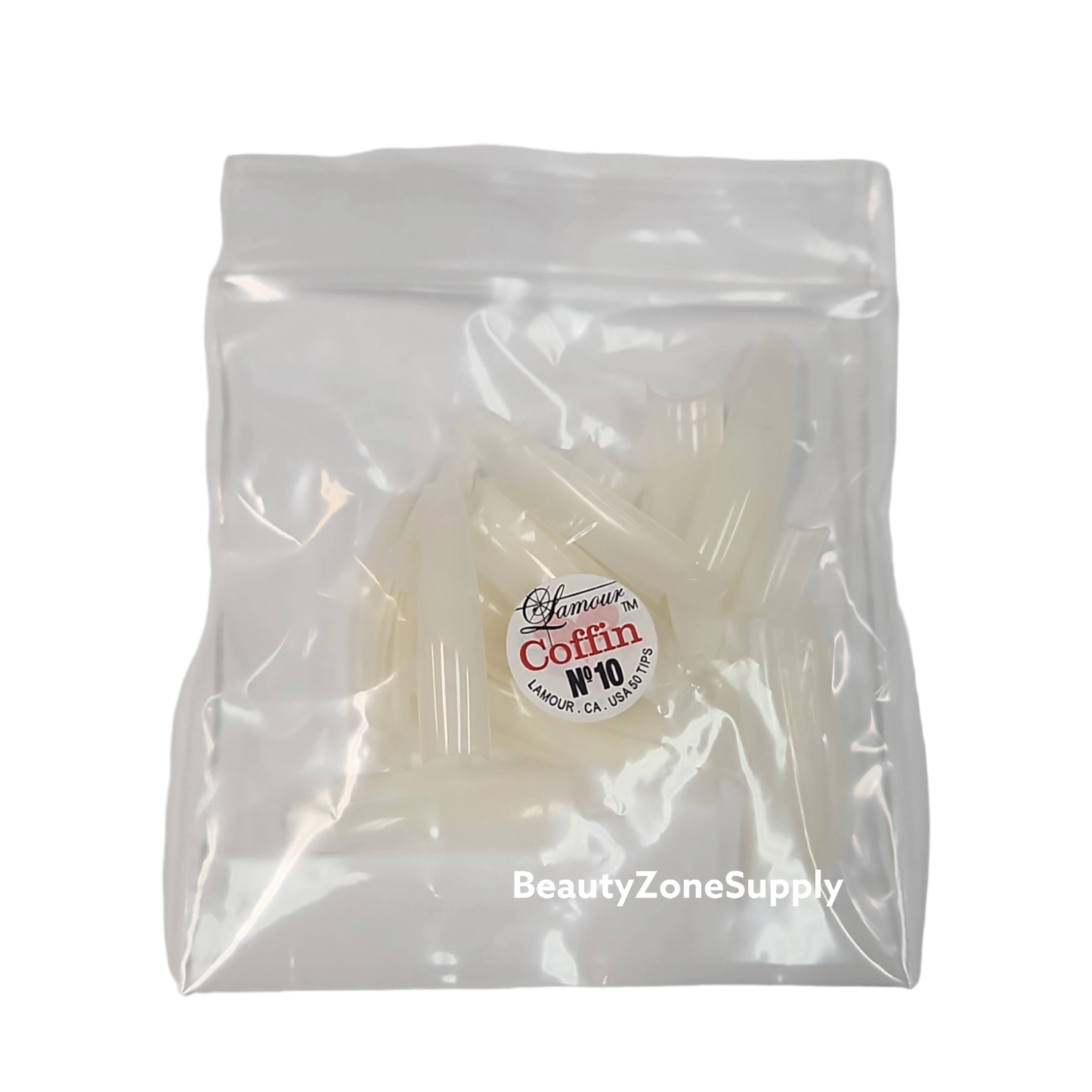 Lamour Ivy Coffin Natural Refill 50 tips bag