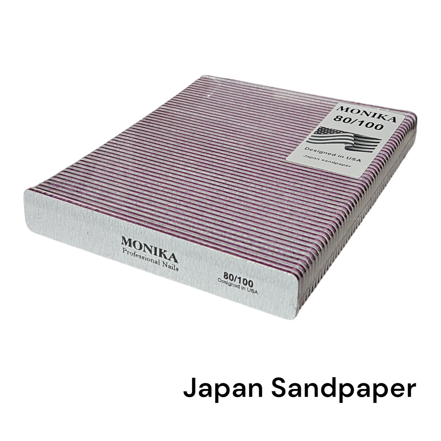 Monika Nail File Jumbo 7" 80/100 Zebra 50 pc #MF05