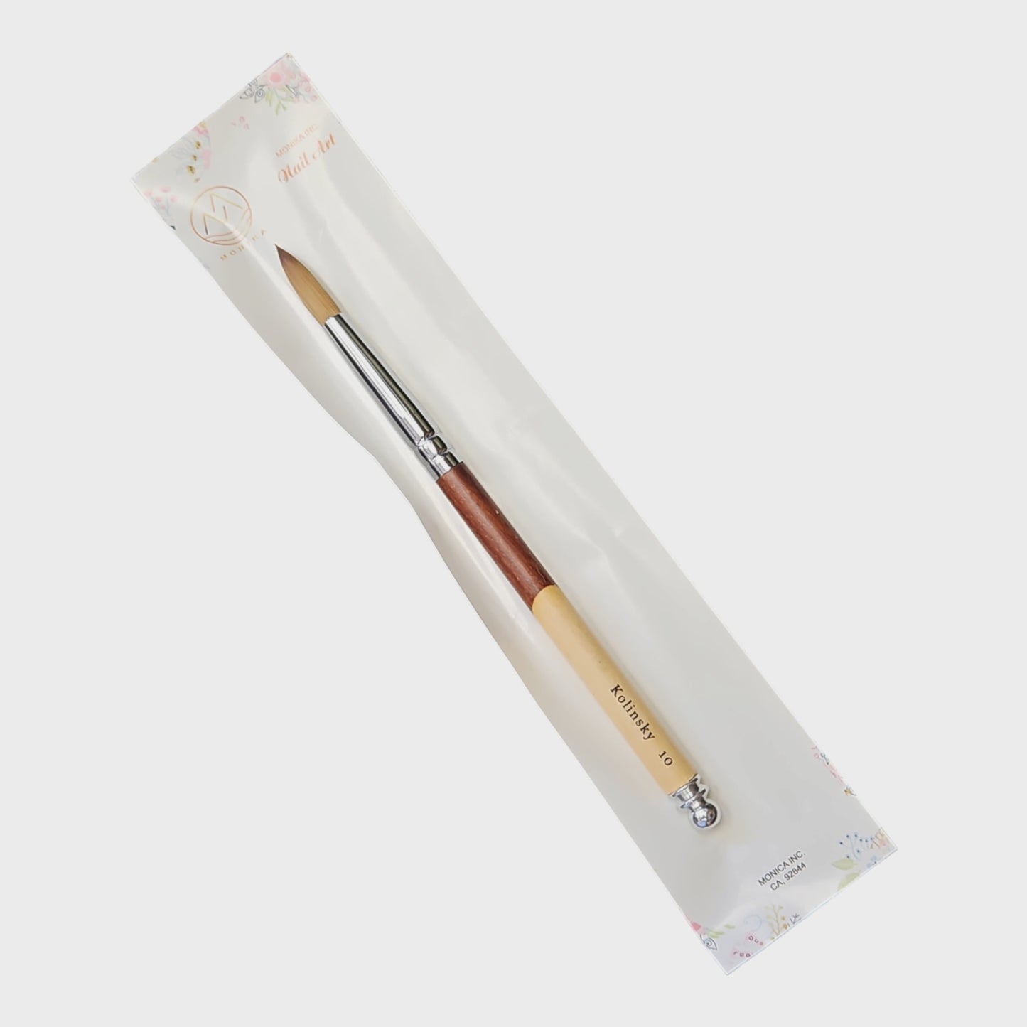 Monika acrylic nail brush Wood handle kolinsky size 10