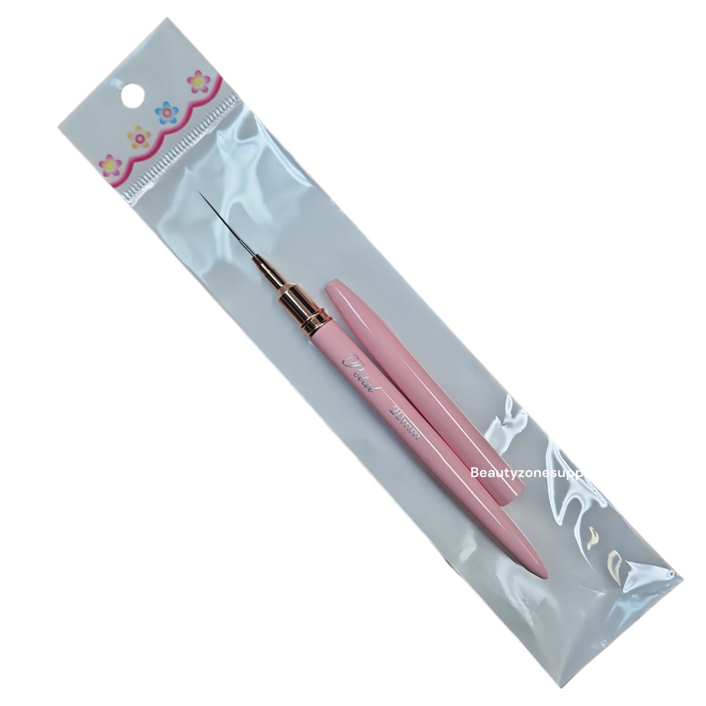 Petal 3d Nail Art Brush 20 mm Pink Handle NAB-P20