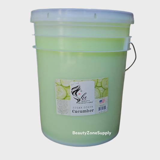 She Nail Salon Sugar Scrub Cucumber 5 Gallon pail