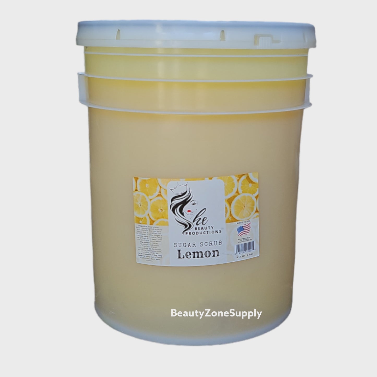 She Nail Salon Sugar Scrub Lemon 5 Gallon pail