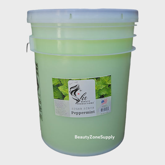 She Nail Salon Sugar Scrub Peppermint 5 Gallon pail