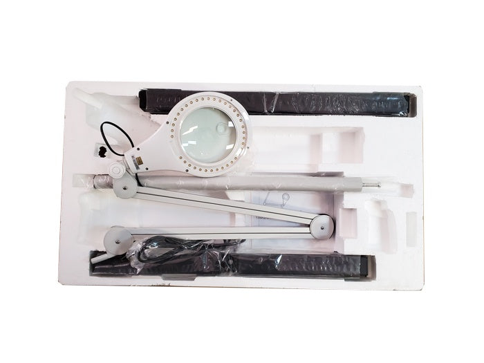 Magnifying led lamp rolling heavy stand-Beauty Zone Nail Supply