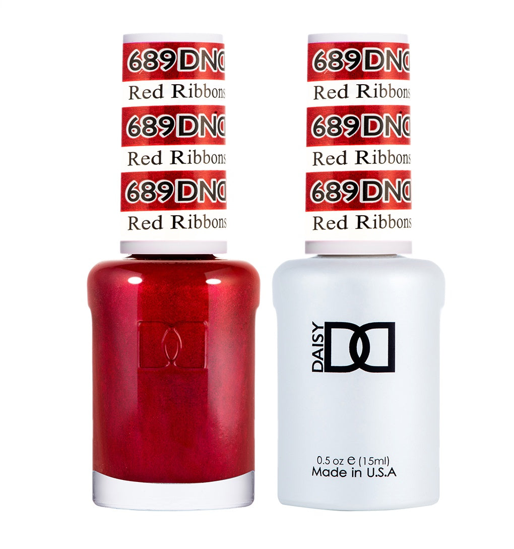 DND Duo Gel & Lacquer Red Ribbons #689-Beauty Zone Nail Supply