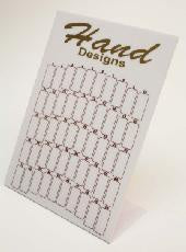 Hand design display white #9403-Beauty Zone Nail Supply