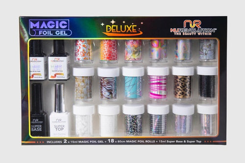 Nurevolution Magic Foil Deluxe Gel set (18 foils) Set-Beauty Zone Nail Supply