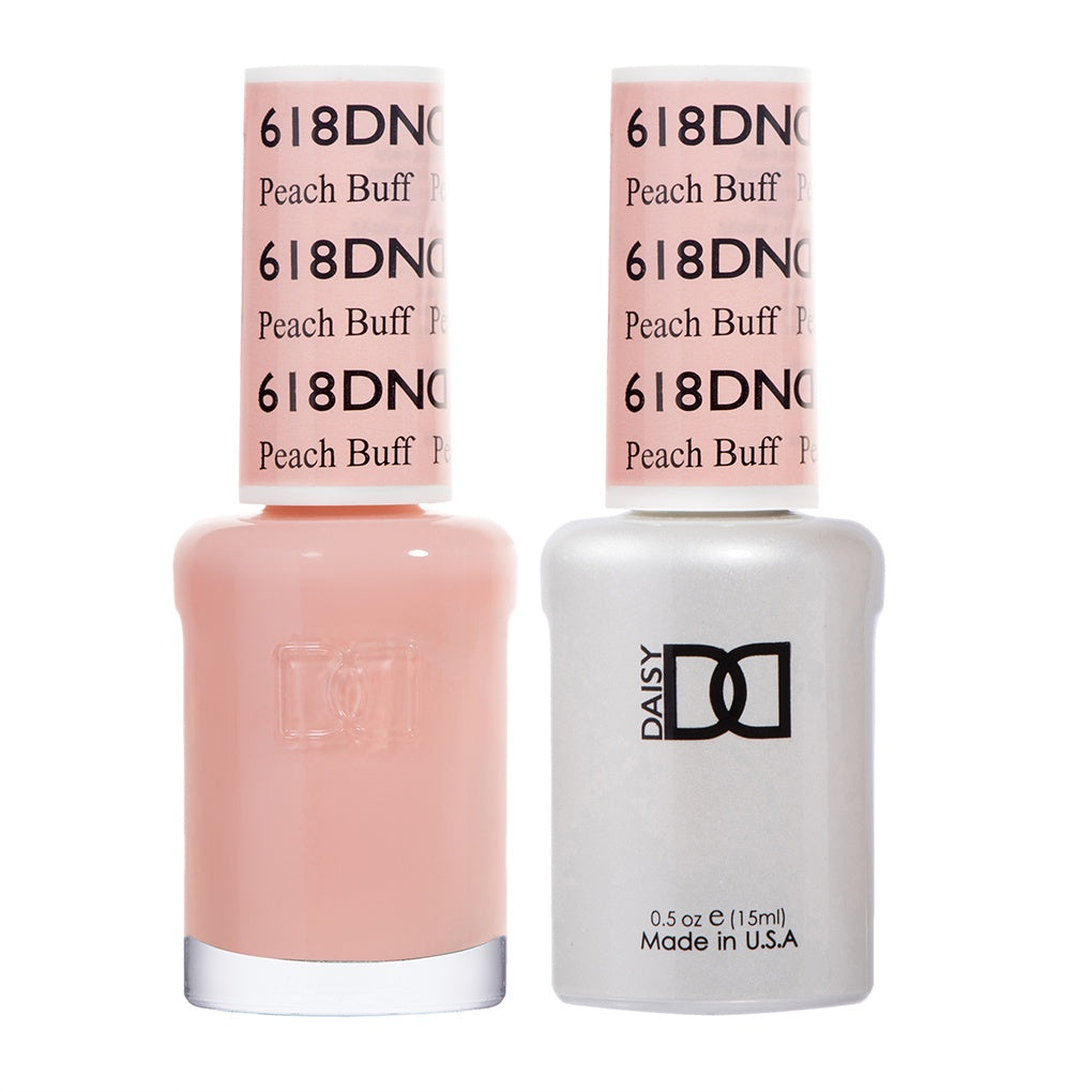 DND Duo Gel & Lacquer Peach Buff #618-Beauty Zone Nail Supply