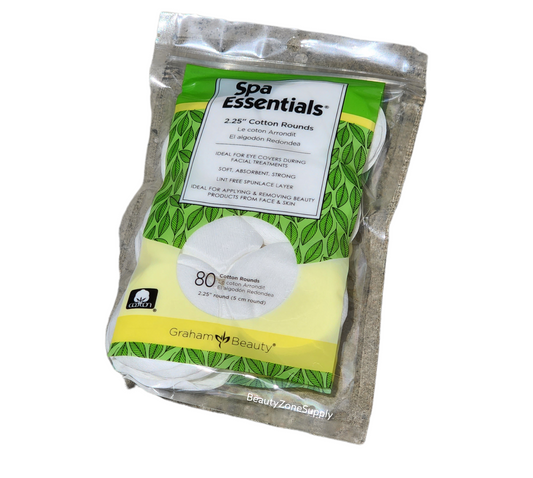 Graham Spa Essentials Professional Cotton Rounds 2.25 Inch 80 ct / Bag #55493
