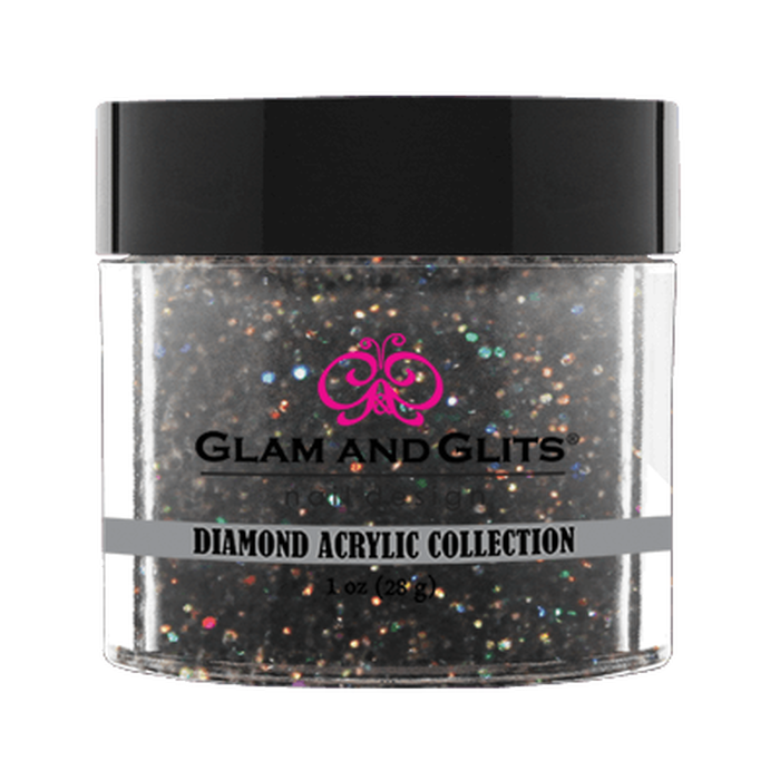 Glam & Glits Diamond Acrylic (Glitter) 1 oz Onyx - DAC64-Beauty Zone Nail Supply