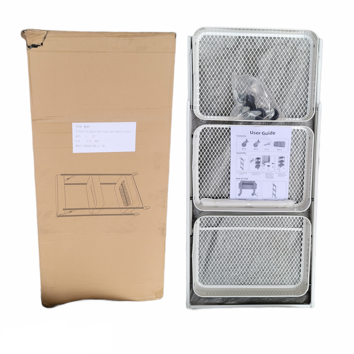 Beauty trolley White RC01