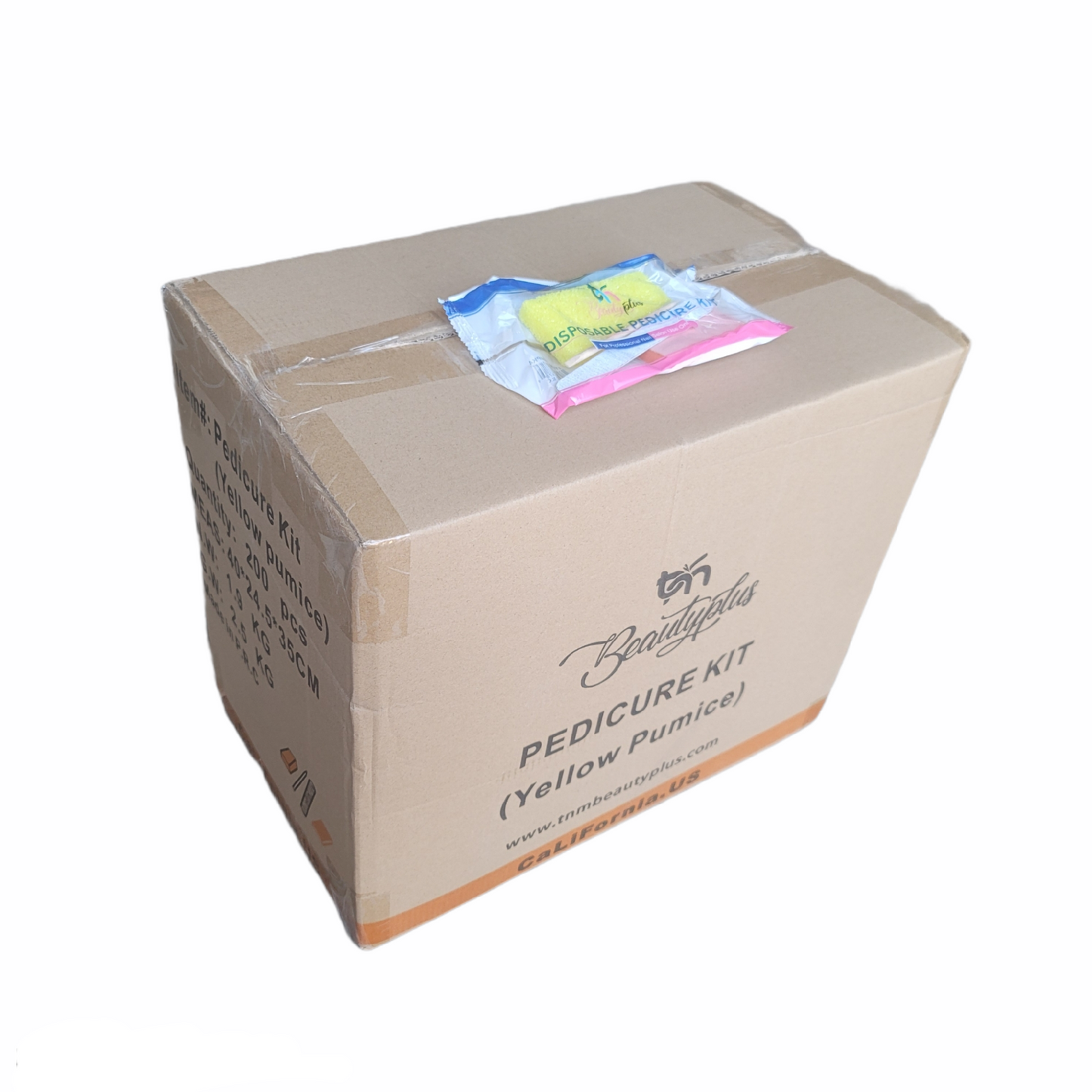 Pedicure Kit 4 Beautyplus (Pumice Yellow-Buffer-File-Pusher) #BP4