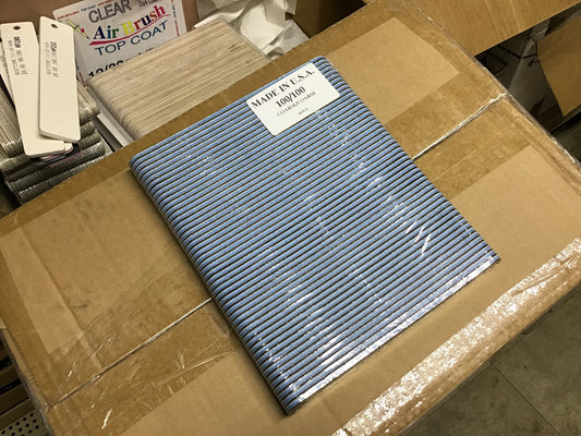 Nail File Regular 7" 100/100 Blue Black 50 pc USA #F017-Beauty Zone Nail Supply