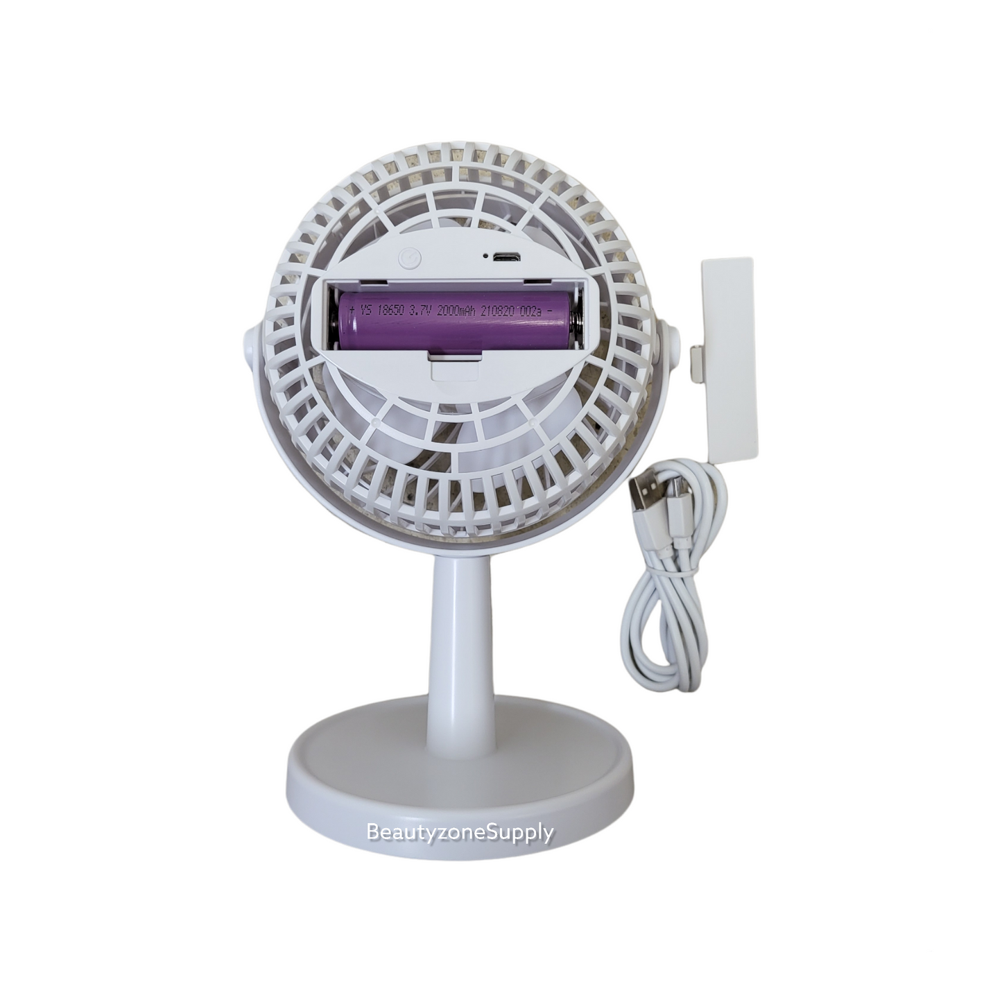 BF03 Success Rechargeable Mini Table Nail Fan Tall White