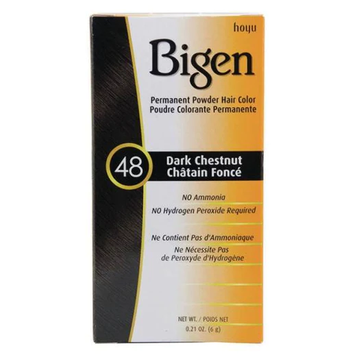 Bigen Permanent Powder Hair Color 48 Dark Chestnut