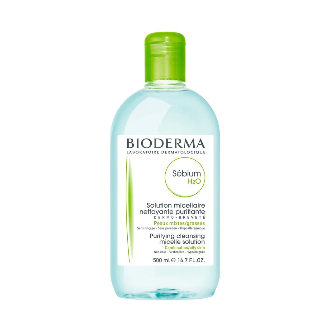 Bioderma Sebium H2O Micellar Water Makeup Remover - 16.7 fl oz 500 ml
