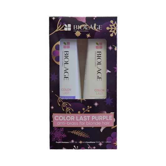 Biolage Color Last Purple Shampoo and Conditioner Holiday Kit
