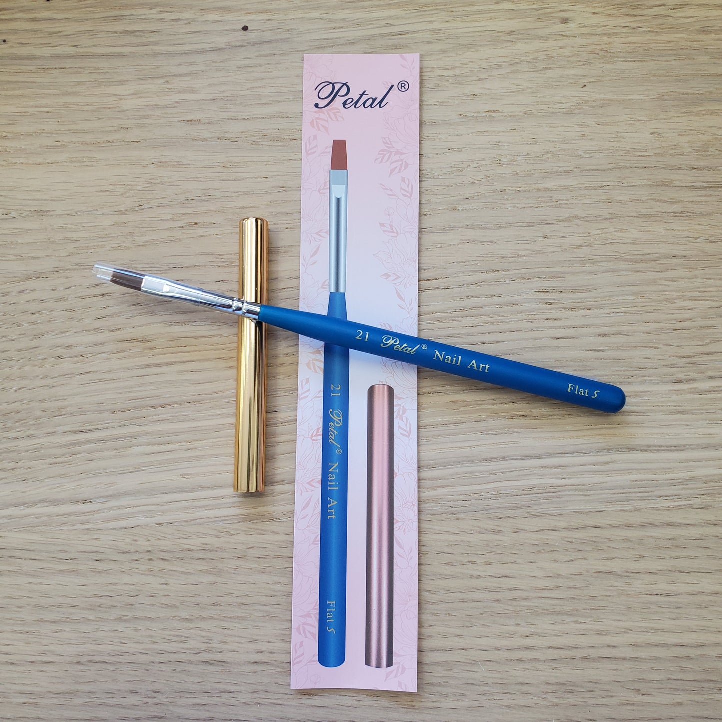 #21 Petal Nail Art Brush Flat With Cap-Beauty Zone Nail Supply