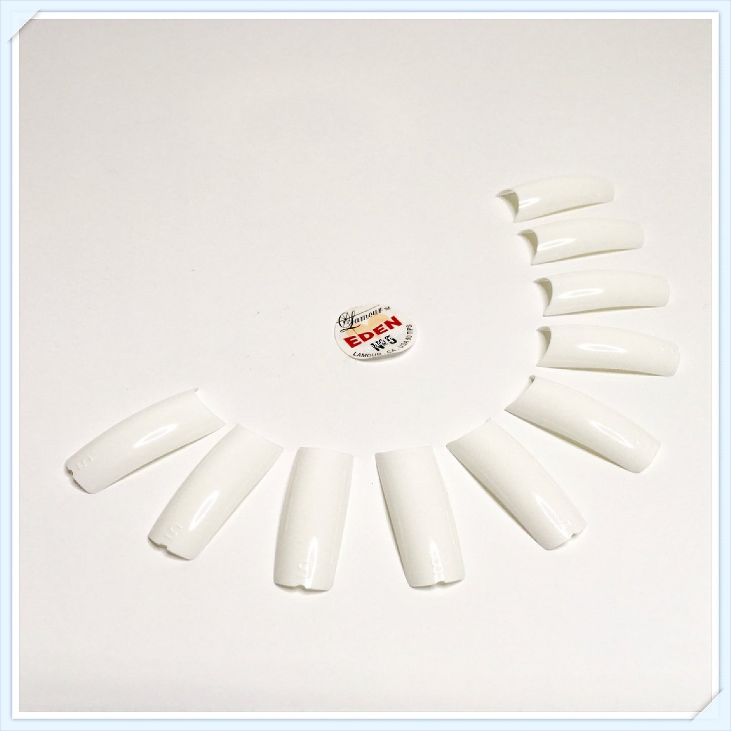 Lamour Eden French Tips 50 pc / Bag-Beauty Zone Nail Supply