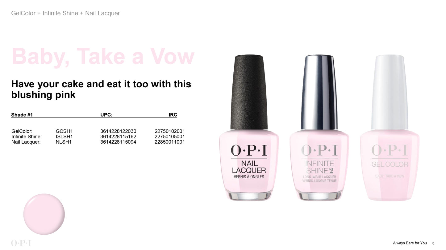 OPI GelColor Baby, Take a Vow #GCSH1-Beauty Zone Nail Supply