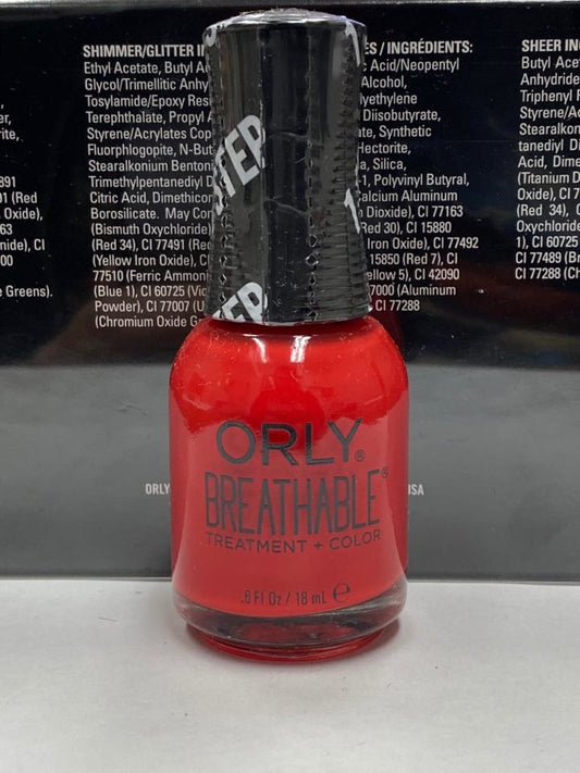 ORLY Breathable Nail Lacquer Cherry Bomb .6 Fl Oz #2060015-Beauty Zone Nail Supply