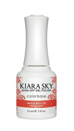 Kiara Sky Gel -G424 I'M Not Red-E Yet-Beauty Zone Nail Supply