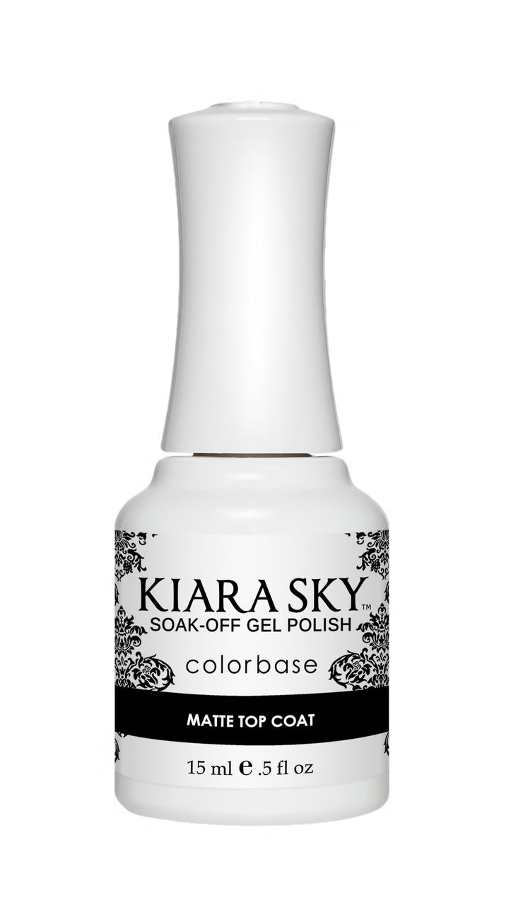 Kiara Sky Gel Matte Top Coat 0.5 Oz disco
