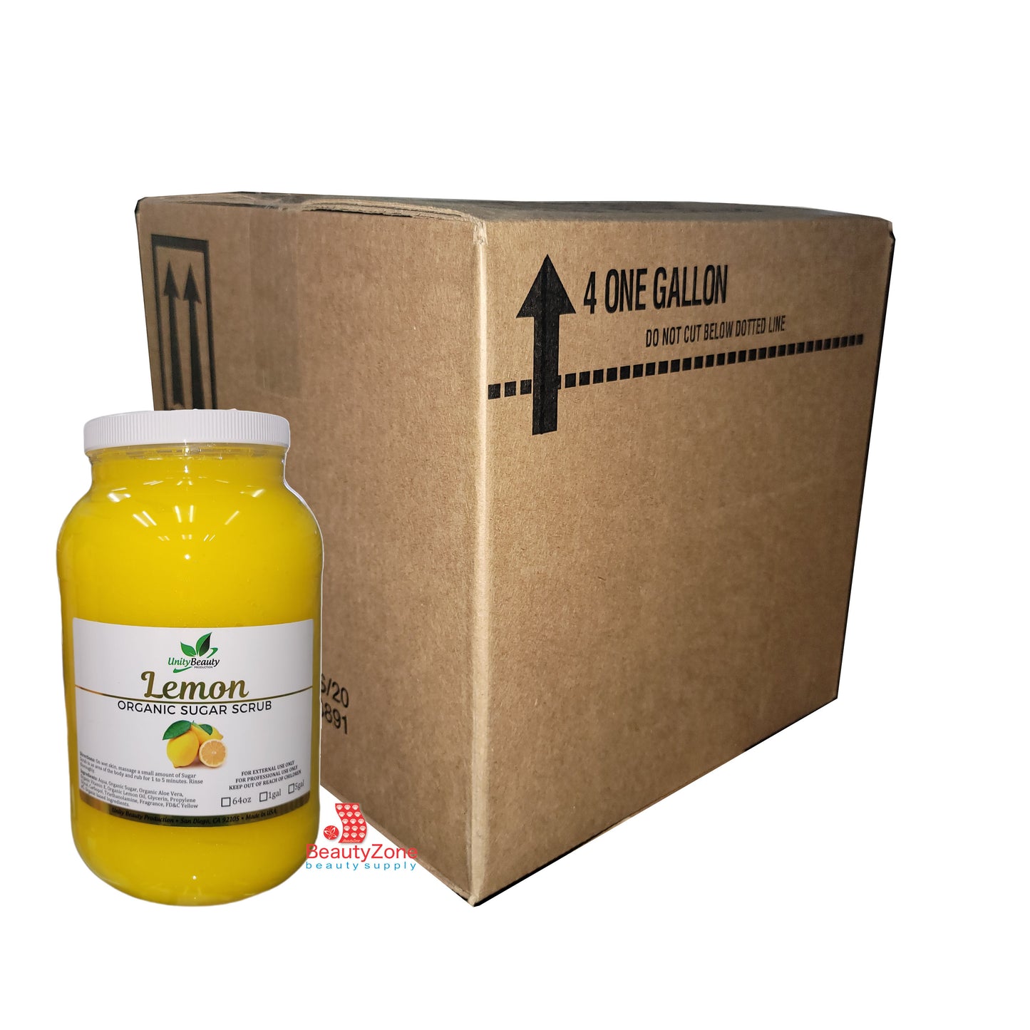 Unity Sugar Scrub Lemon Case 4 Gallon